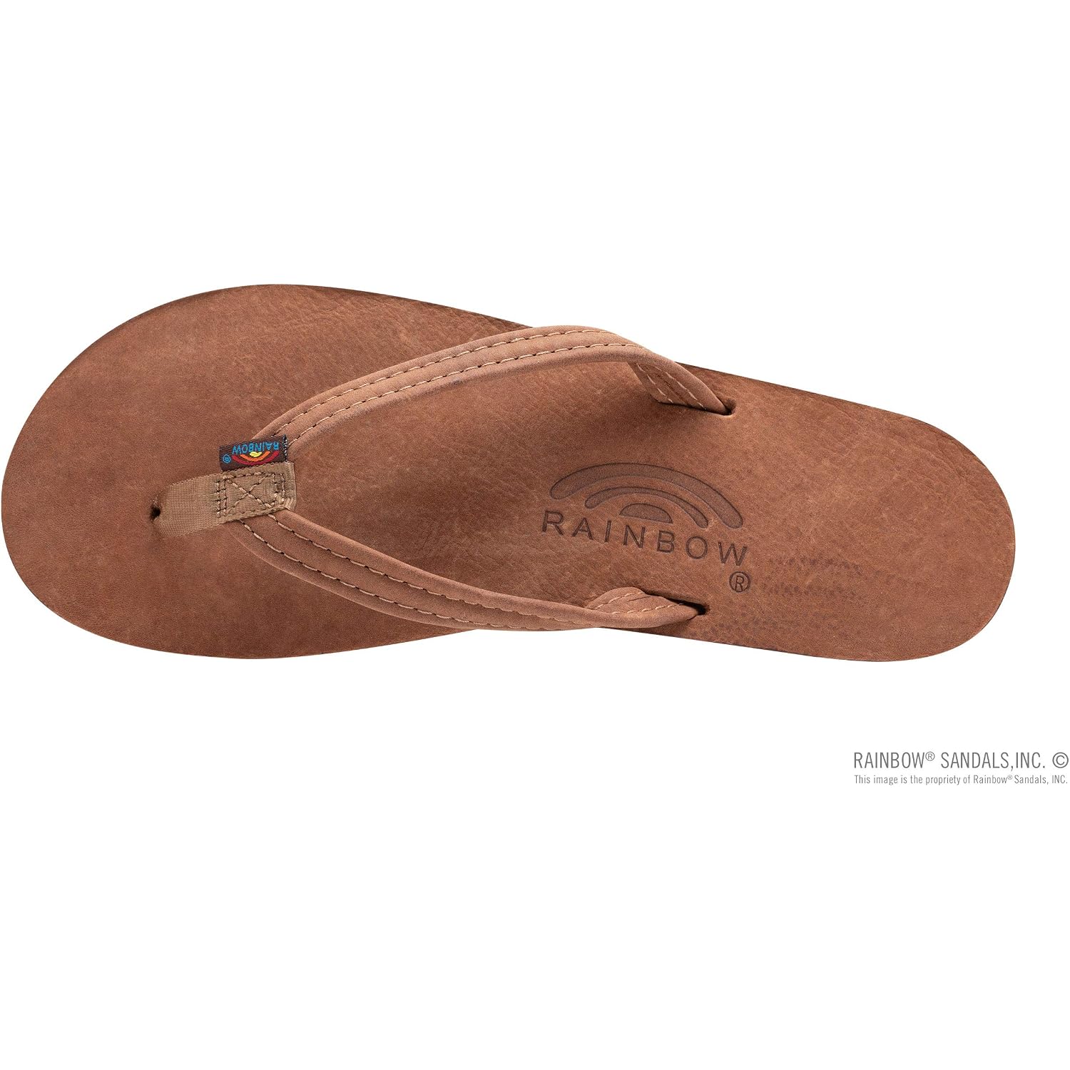 Rainbow Sandals Ladies Luxury Leather - Single Layer Arch Support With 1/2" Narrow Strap