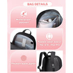 Women Mini Backpack With Wet Pocket And Rfid Blocking Pocket, Small Backpack Purse For Gym, Work, College Or Travel, Black