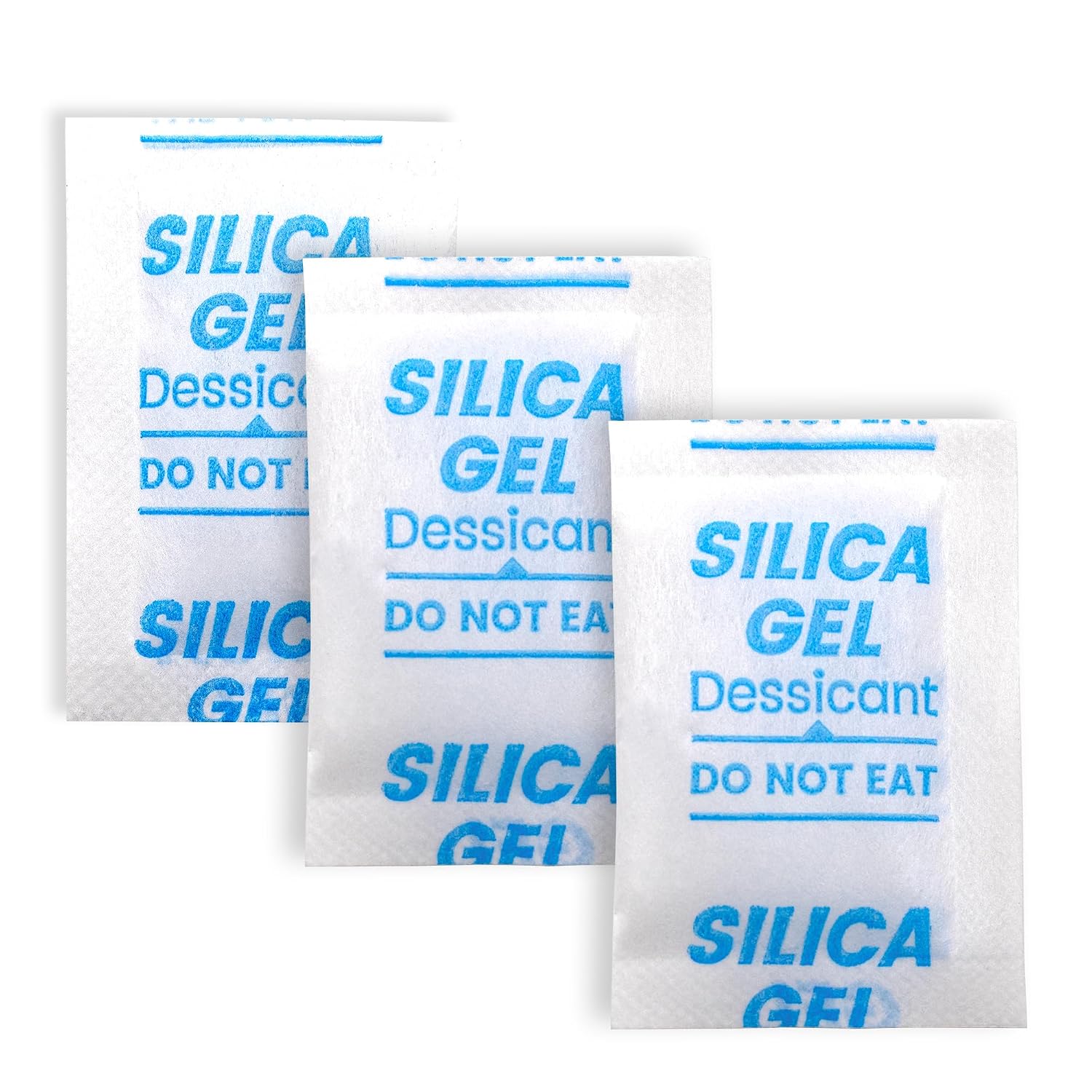 50Pcs 5G Silica Gel Packets, Moisture Absorbers Desiccant Packs For Storage, Clothes, Shoes, Electronics, 3D Printer Filament, Jewelry, Spices, Safes, Tools