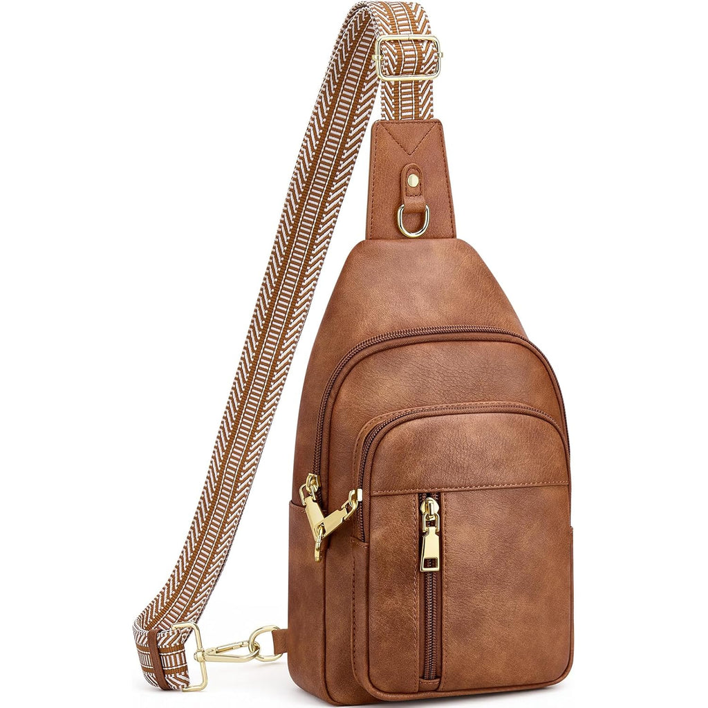 Anti Theft Crossbody Bags for Women RFID Sling Bag, Vegan Leather Cross Body Travel Purse for Women Men