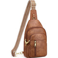 Anti Theft Crossbody Bags for Women RFID Sling Bag, Vegan Leather Cross Body Travel Purse for Women Men