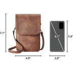 Bostanten Vegan Leather Crossbody Bags For Women Designer Cell Phone Bag Wallet Purses Adjustable Strap