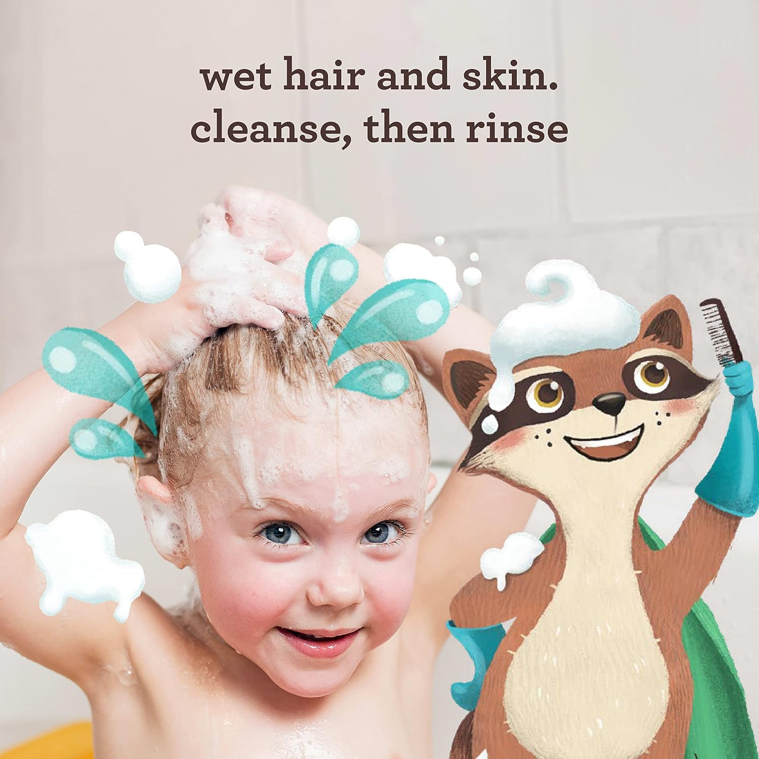 Aveeno Kids 2-in-1 Hydrating Shampoo & Conditioner, Gently Cleanses, Conditions & Detangles Kids Hair, Formulated With Oat Extract, For Sensitive Skin & Scalp, Hypoallergenic, 12 fl. oz