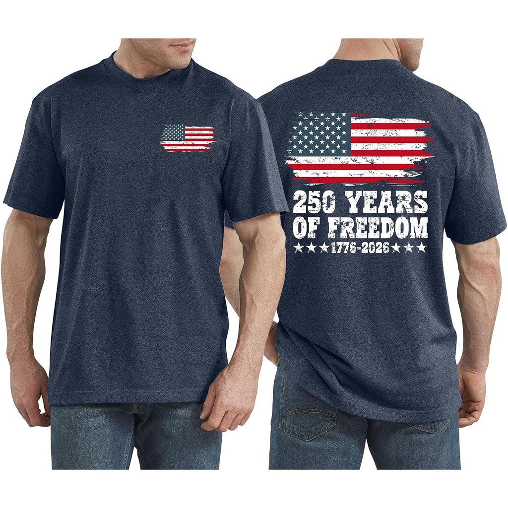 Men'S 250 Anniversary Usa Shirt American Flag T Shirt 250 Years America Anniversary Shirt Patriotic Shirts Tops