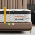 12 Inch Full Size Mattress, Hybrid Bed Mattress In A Box, 75" X 54"