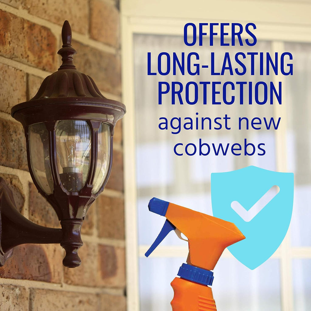 Terro Cobweb Eliminator, Spiderweb Repellent Spray For Indoor & Outdoor Use | Ready-To-Use Formula For Home Defense, Prevents Spider Web Formation, Long Lasting Outdoor Protection, T2360