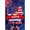 250 Anniversary Usa Garden Flag - 250 Years Of Freedom Double Sided 3-Ply American Patriotic Flags 1776-2026, Uv Protection Fade Resistant 12X18 Inch Yard Flag Commemorative Merchandise For Outdoor Celebration