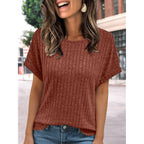 Women Summer Tops 2026 Spring Sweaters Dressy Casual Short Sleeve Shirts Business Blouses