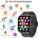 Smart Watch 45mm for Women Men(Dial/Answer Calls), 2.0" Fitness Tracker Watch with Heart Rate/Blood Pressure/Blood Oxygen Monitor for Android iOS