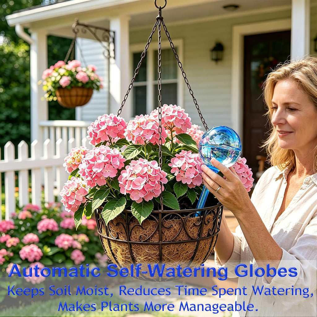 Self Watering Globes For Plant, 10Pcs Auto Watering Bulb For Indoor Outdoor | Garden Potted Plant Watering Device For Vacation Plant Care, Flower Self Caring Water Conservation Device When You'Re Away