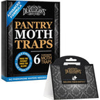 Dr. Killigan'S 6-Pack Pantry Moth Traps With Pheromones Prime - Premium Patented Double Strength Sticky Indian Meal Moth Traps For Kitchen And Pantry