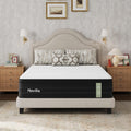 Novilla 12 Inch Queen Mattress, Cooling Queen Hybrid Mattress With Upgraded Individual Coils & Gel Memory Foam, Enhanced Support, Motion Isolation, Pressure Relief, Certipur-Us