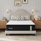 Novilla 12 Inch Queen Mattress, Cooling Queen Hybrid Mattress With Upgraded Individual Coils & Gel Memory Foam, Enhanced Support, Motion Isolation, Pressure Relief, Certipur-Us
