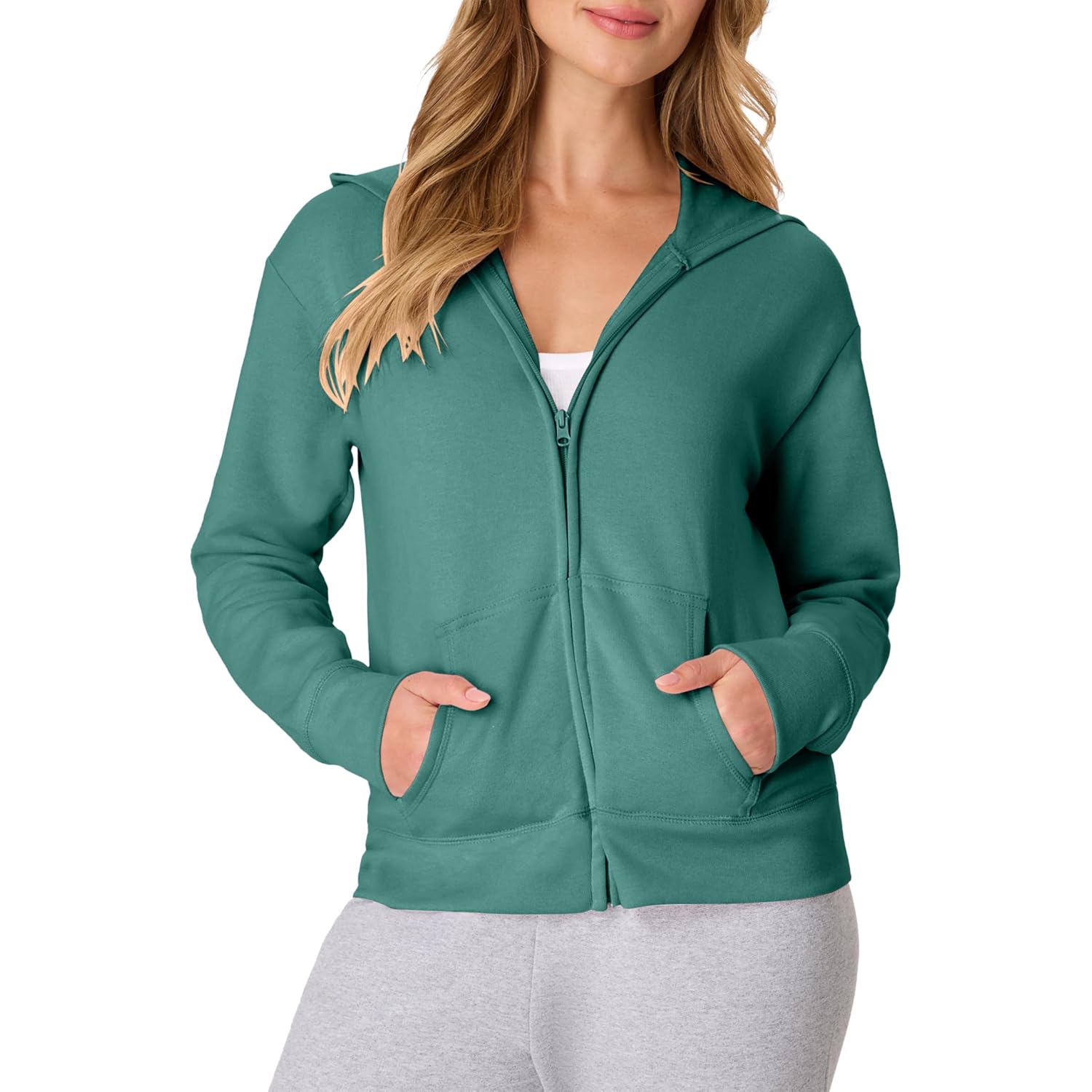 Hanes Women'S Ecosmart Fleece Sweatshirt For Women, Soft Midweight - Full-Zip Hoodie, Sweatshirt, Or 1/4 Zip