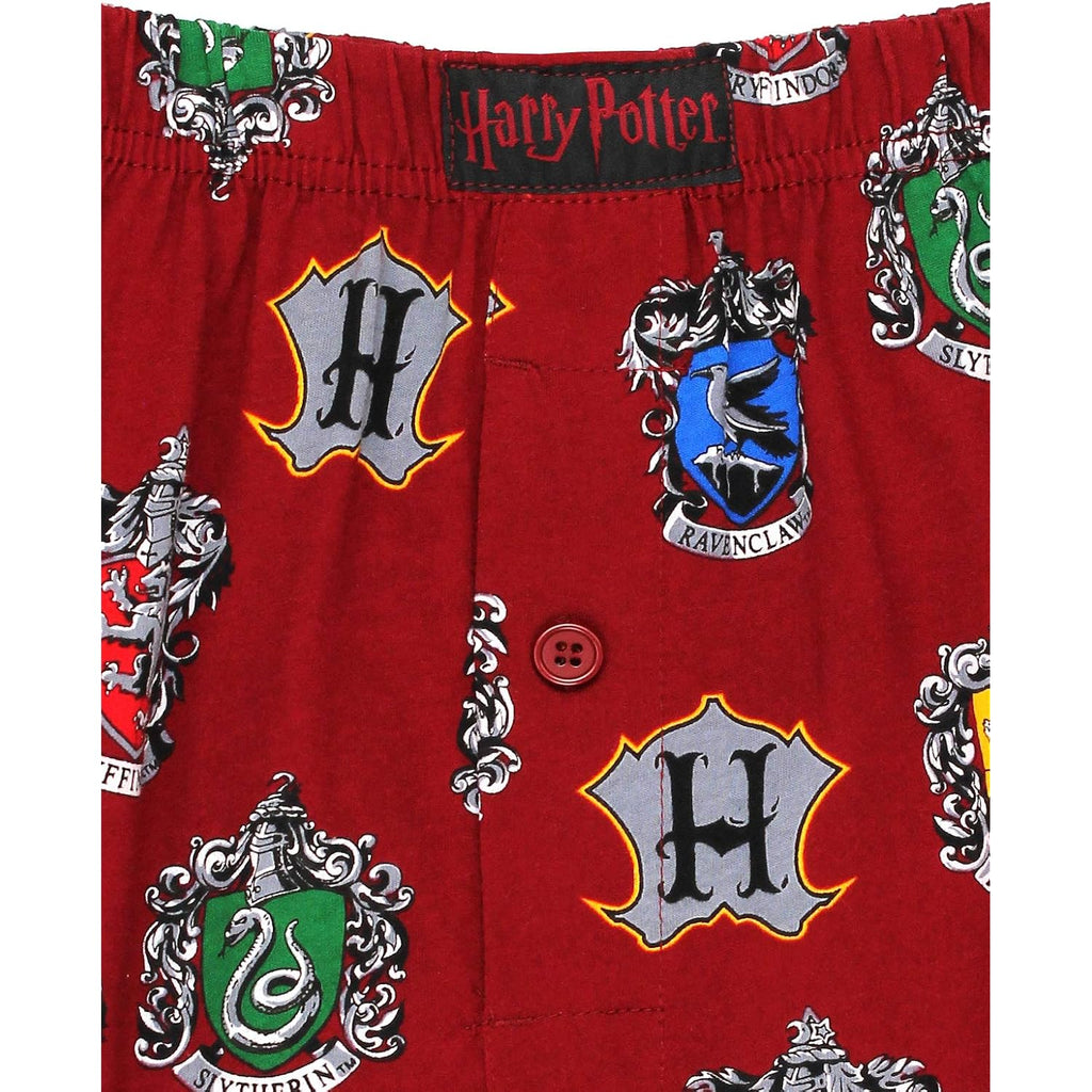 Harry Potter Hogwarts Houses Men'S Briefly Stated Boxer Shorts Underwear