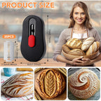 SUMAJU Magnetic Bread Lame with Extractable Blade - 20 Razor Blades,Dough Scoring Tool for Sourdough Breads baking & Bread Making Tools