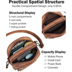 FADEON Small Purses for Women Crossbody Bags, Designer PU Leather Mini Cross Body Purse Travel Shoulder Bag Card Slots