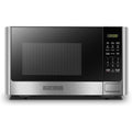 BLACK+DECKER Digital Microwave Oven with Turntable Push-Button Door, Child Safety Lock, Stainless Steel, 0.9 Cu Ft