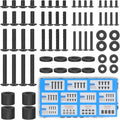 Mountup Universal Tv Mounting Hardware Screw Kit With Box - M4 M5 M6 M8 Screws, Spacers & Washers For Most Led Lcd Oled 4K Tvs, Replacement Screws For Tvs/Monitor Mounting Up To 80 Inches, Mu0041