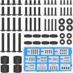 Mountup Universal Tv Mounting Hardware Screw Kit With Box - M4 M5 M6 M8 Screws, Spacers & Washers For Most Led Lcd Oled 4K Tvs, Replacement Screws For Tvs/Monitor Mounting Up To 80 Inches, Mu0041