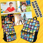 Pokemon Backpack For Kids Teens Pikachu Anime School Bag Daypack Backpacks For Daycare Sports School Supplies Gifts For Kids (Multi)