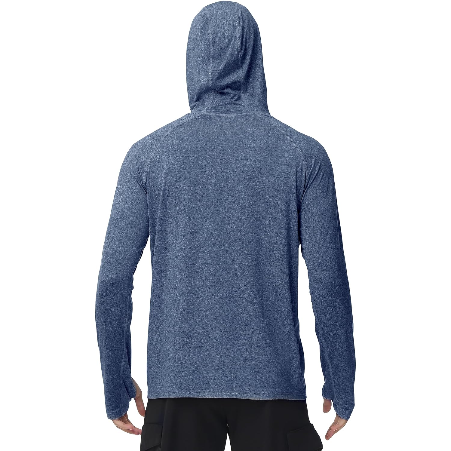 Roadbox Mens Upf 50+ Fishing Shirts, Long Sleeve Uv Sun Hoodie, Hiking Running Swim Athletic Workout Shirt