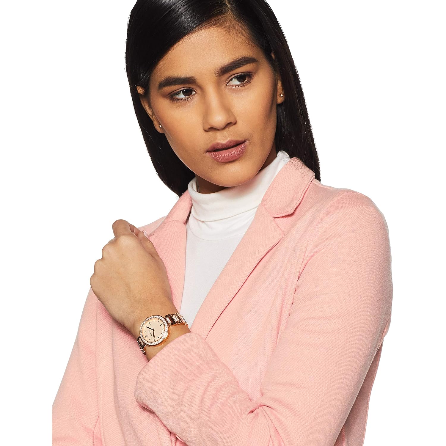 Karli Three-Hand Rose Gold-Tone Stainless Steel Watch