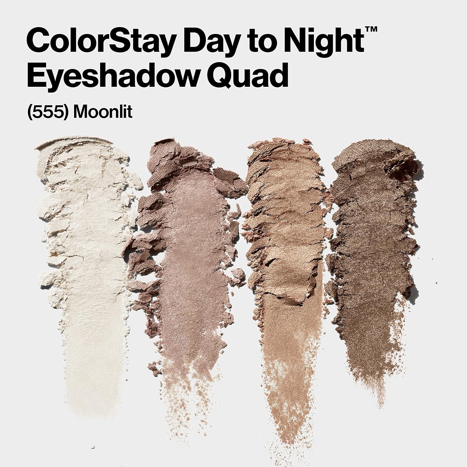 Revlon Eyeshadow Palette by Revlon, ColorStay Day to Night Up to 24 Hour Eye Makeup, Velvety Pigmented Blendable Matte & Shimmer Finishes, 555 Moonlit, 0.16 Oz, 555 Moonlit, 0.16 oz