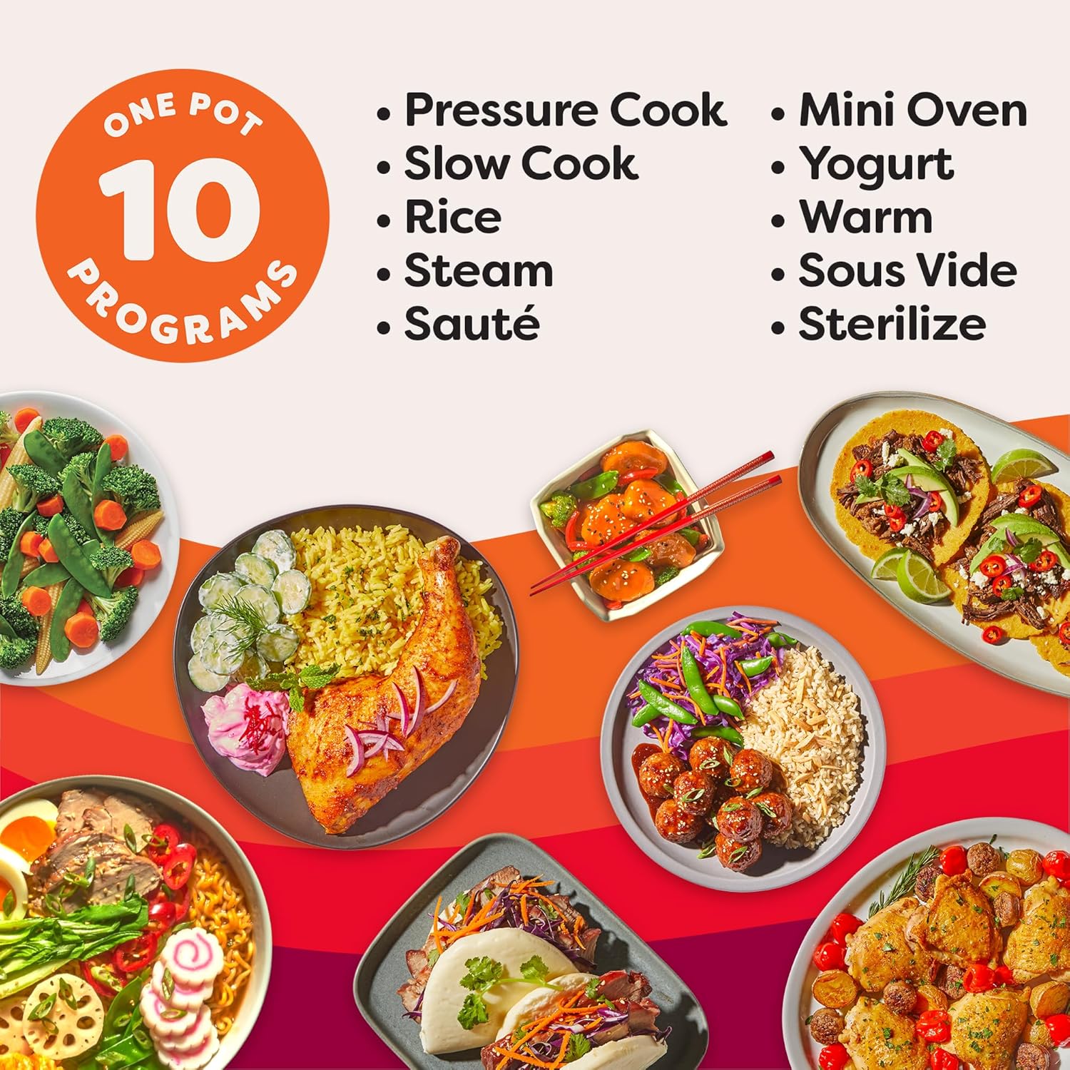 Instant Pot Pro (8 QT) 10-in-1 Pressure Cooker, Slow Cooker, Rice/Grain Cooker, Steamer, Sauté, Sous Vide, Yogurt Maker, Sterilizer, and Warmer, Includes App with Over 800 Recipes, Black