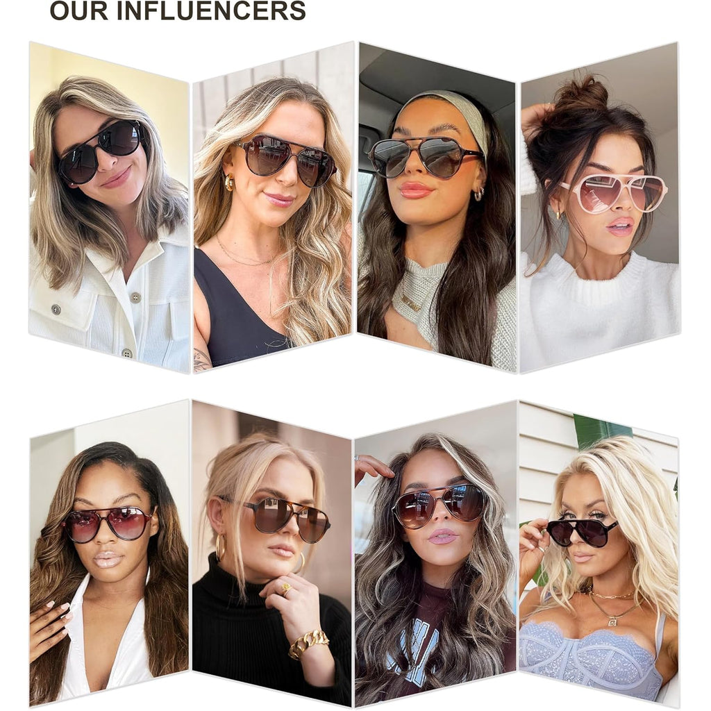 SOJOS Classic Polarized Aviator Sunglasses for Women Men, Retro Trendy Aviators Shades SJ2201