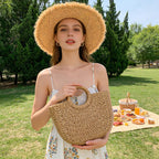 Summer Straw Beach Tote Bag For Women,Crossbody Bags Boho Purse,Handmade Straw Rattan Woven Handbag For Travel 2026