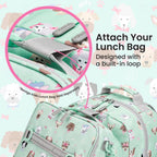 Bentgo Kids Print Durable & Water-Resistant Backpack | Lightweight 14” Backpack For School, Travel, & Daycare, Ages 4+, & Loop For Lunch Bag (Puppy Love)