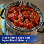 Reynolds Kitchens Bulk Slow Cooker Liners, 20 Count, Fits 3-8 Quart Round And Oval Slow Cookers, Regular Size, Bpa-Free Nylon Blend Construction, Heat-Resistant Up To 400F, Prevents Stuck On Food
