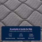 Avenco Twin Mattress, 6 Inch Twin Size Mattress in a Box for Kids, Medium Firm Hybrid Mattresses with Bonnell Spring and Gel Memory Foam for Cool Night Sleep & Pressure Relief, CertiPUR-US Certified