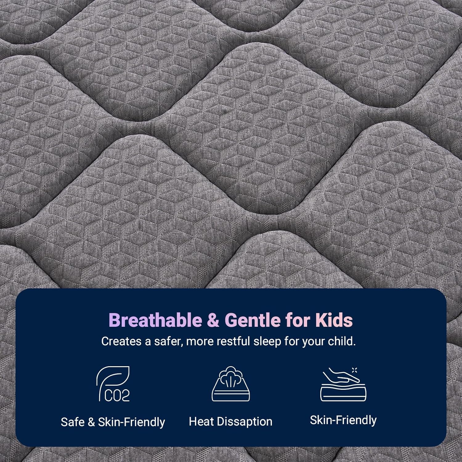 Avenco Twin Mattress, 6 Inch Twin Size Mattress in a Box for Kids, Medium Firm Hybrid Mattresses with Bonnell Spring and Gel Memory Foam for Cool Night Sleep & Pressure Relief, CertiPUR-US Certified
