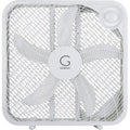 Genesis 20" Box Fan, 3 Settings, Max Cooling Technology, Carry Handle, White (G20Box-Wht)