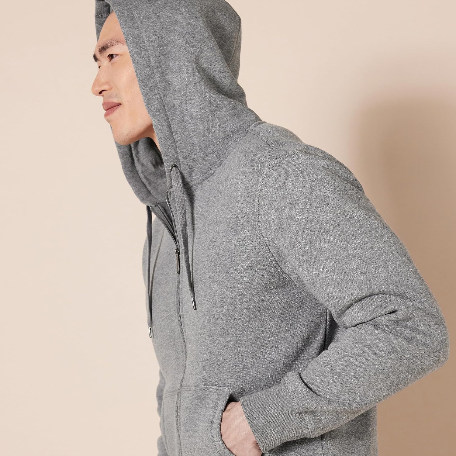 Amazon Essentials Men'S Full-Zip Fleece Hoodie Sweatshirt (Available In Big & Tall)