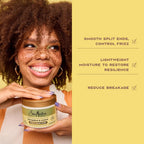 SheaMoisture Jamaican Black Castor Oil Leave In Conditioner 100% Pure Jamaican Black Castor Oil For Damaged Hair to Soften and Detangle Hair 11.5 oz