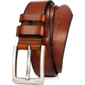 Wolfant 1.5" Full Grain Leather Belt For Men In Gift Box,100% Italian Real Solid Leather