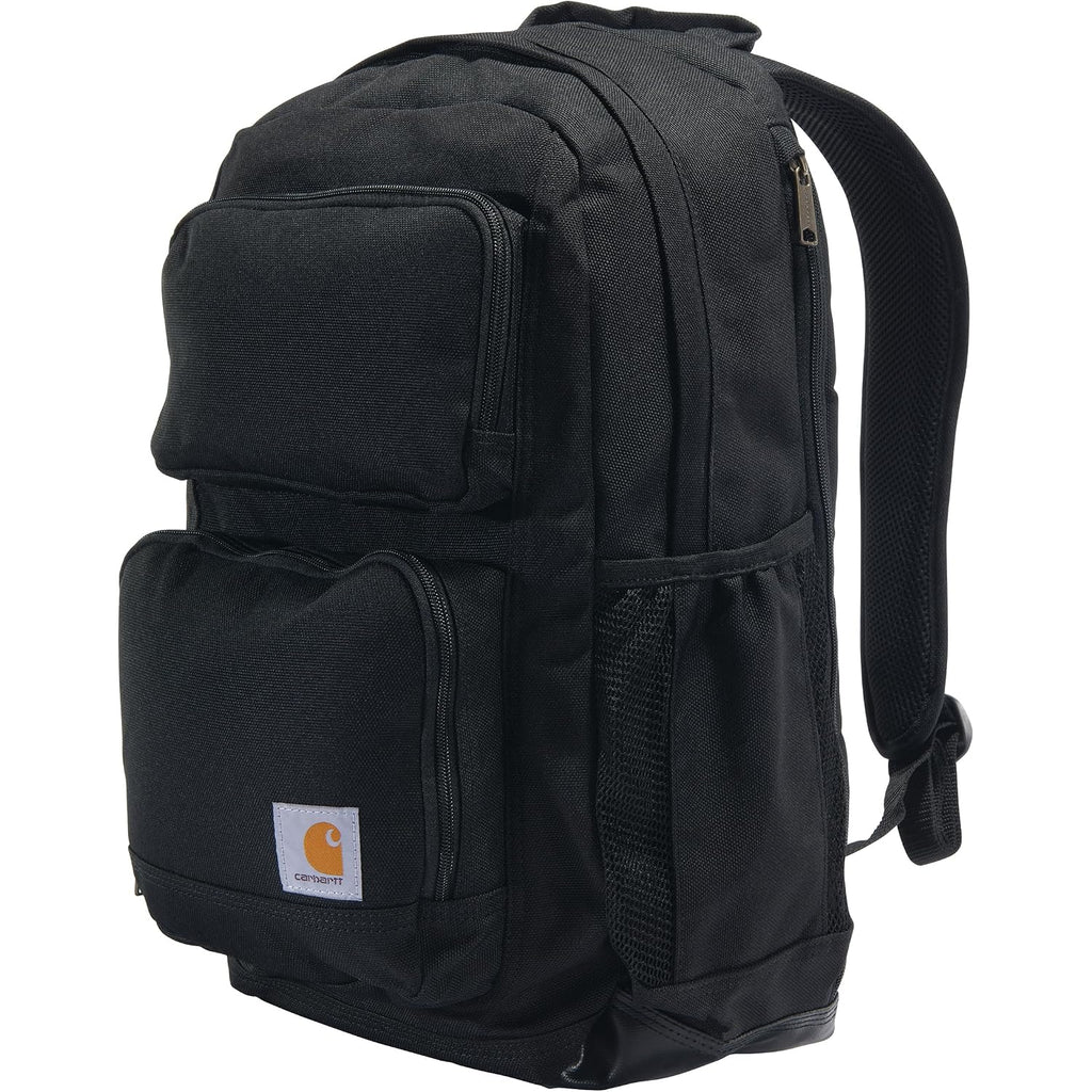 Carhartt 28L Dual-Compartment Backpack, Durable Pack With 16" Laptop Sleeve And Duravax Abrasion Resistant Base, Black
