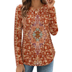 Zeagoo Long Sleeve Shirts For Women Crew Neck Casual Fall Fashion Blouses Basic Tunic Tops Dressy Work Clothes