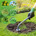 Walensee Weed Puller Tool - Durable Weeding Tool For Dandelions & Crabgrass | Manganese Steel 5-Tine Head, Ergonomic Rubber Grip, Efficient Uprooting, Ideal For Vegetable Gardens & Backyards