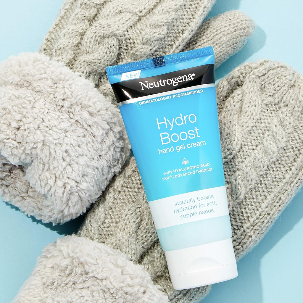Neutrogena Hydro Boost Hydrating Hand Gel Cream with Hyaluronic Acid for Instantly Quenched, Soft & Supple Hands, Lightweight, Non-Greasy & Quick Absorbing Hand Lotion, Travel Size, 3 Oz
