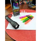 Glow Party Hair Chalk Fluorescent Neon Temporary Hair Color Glows in UV or Black Light