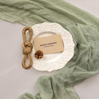 Keketoarrange Sage Green Table Runner Cheesecloth 120 Inch 10 FT Rustic Boho Cheese Cloth Table Runner for Wedding Baby Shower Bridal Shower Sheer Gauze Centerpiece Spring Summer Home Decorations