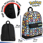Pokemon Backpack For Kids Teens Boys Girls, Pikachu Anime Backpacks, Bag For Daycare Sports Vacation Travel, School Gift (Multi Aop)