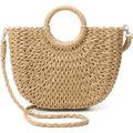 Summer Straw Beach Tote Bag For Women,Crossbody Bags Boho Purse,Handmade Straw Rattan Woven Handbag For Travel 2026