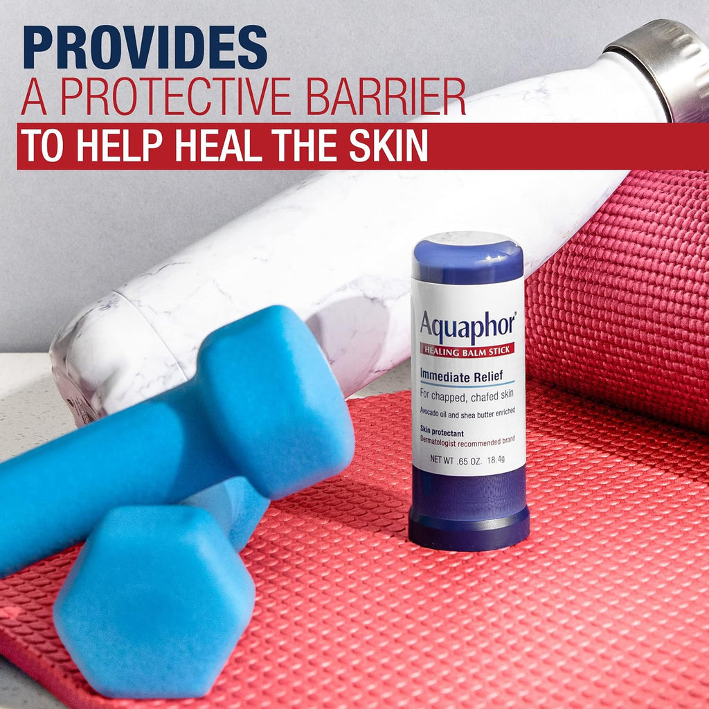 Aquaphor Healing Balm Stick, Skin Protectant With Avocado Oil And Shea Butter, 0.65 Oz Stick