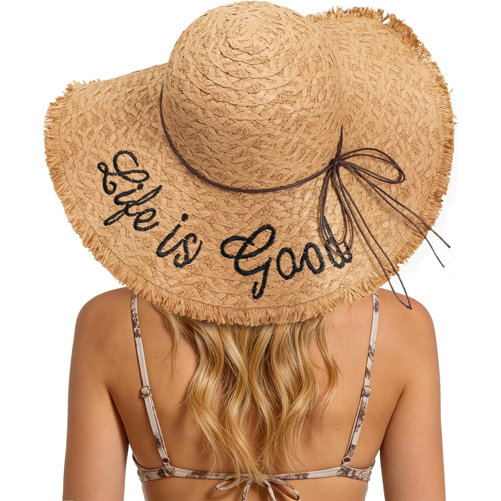 Sun Hats for Women Beach Hats for Women Packable Foldable Wide Brim Womens Sun Hat UPF 80+