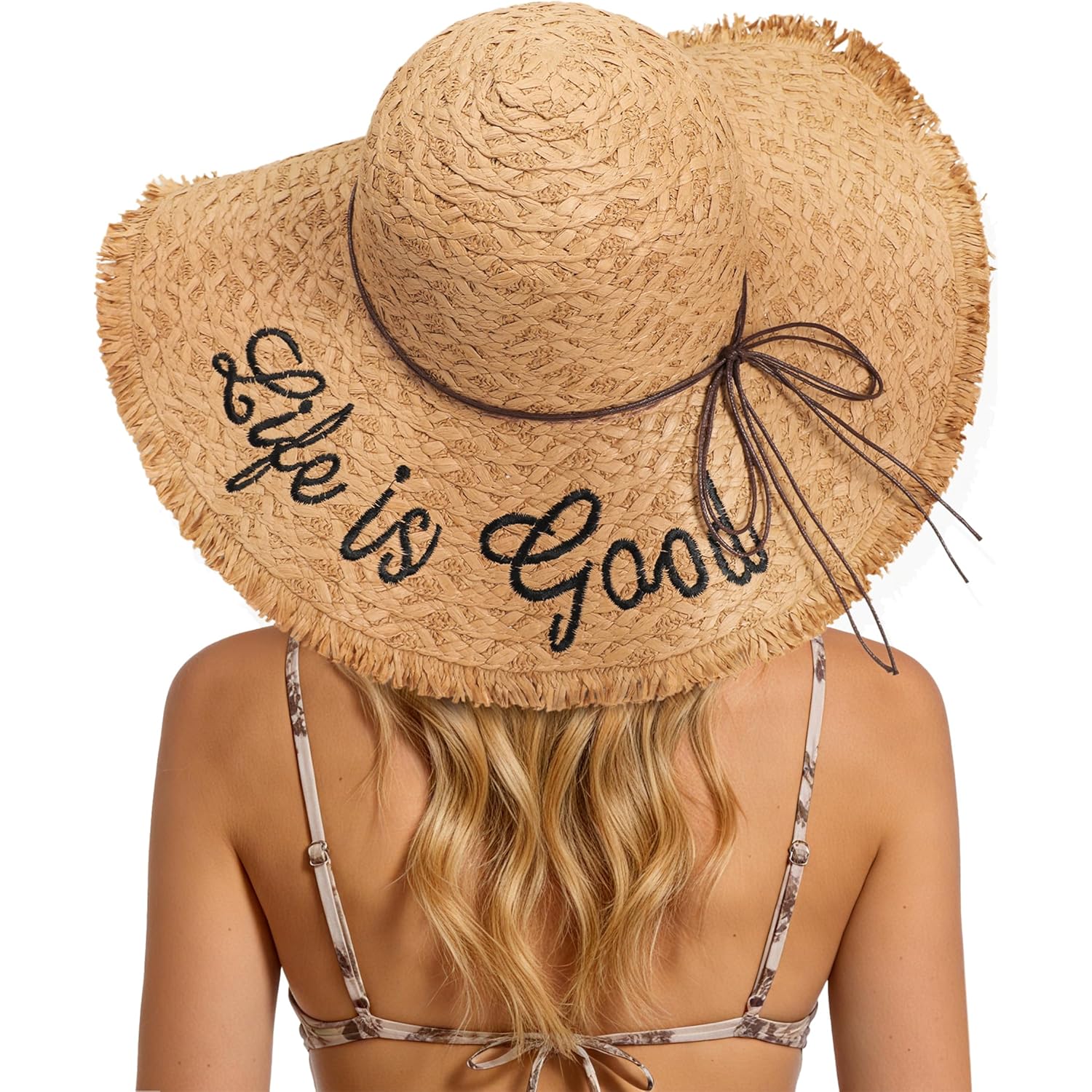 Sun Hats for Women Beach Hats for Women Packable Foldable Wide Brim Womens Sun Hat UPF 80+